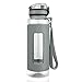 TALONITE Water Bottle with Leak Proof Flip Top Lid - 32 or 22 Oz - Eco Friendly & Non Toxic BPA Free Tritan Plastic Water Bottles with Silicone Sleeve for Gym Yoga Running Hiking Cycling and Camping