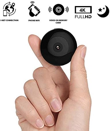 Jenix 4K WiFi Mini Hidden Camera Night Vision 128GB Memory Card Supported Motion Detection Camera JXHS23