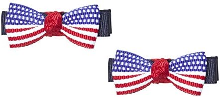 Anna Belen Girls Cadence Small 4th of July Flag Hair Clip (2 Pieces)