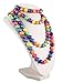 50s Retro Pop Beads Variety Fun Pack - 1 Bag Each Rainbow, Pink, & White Beads