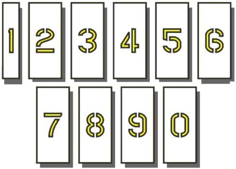 10" number kit - DURO ( "1/16" LDPE ) 12 pcs