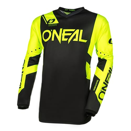 ONEAL | Motocross Pants | Enduro MX | Maximum Freedom of Movement, Lightweight, Breathable and Durable Design | Pants Element Racewear V.24 | Adult | Black Neon Yellow | Size 36