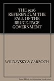 Front cover for the book The 1926 referendum by Aaron Wildavsky