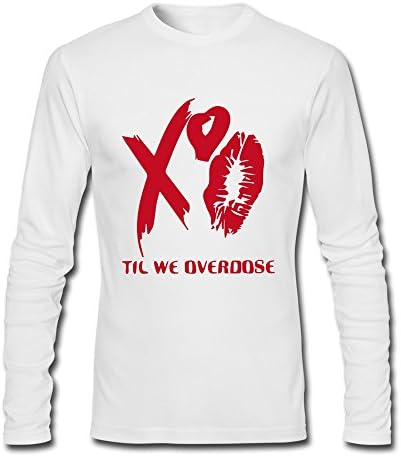 DCX Clothing Men's Official Issue Xo The Weeknd Ovoxo Long Sleeve T-shirts X-Large White