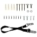 ilovebaby Furniture Straps for Anti-Tip Furniture and Flat Screen TV Safety Strap with Metal Buckle and Webbing Pack of 2 Color Black