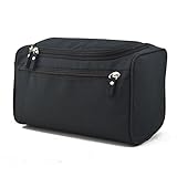 Toiletry bag,Swissdigital Hanging Wash Organizer Bag Kit for Travel Cosmetic Make Up Man and Woman with Hanging Hook,Black and Grey Random Delivery