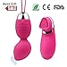 Bullet Vibrator - Kegel Weights Ball,Dual 10 Speeds Remote Control Ben Wa Kegel Exercise Balls Cordless Rechargeable Waterproof Electric Massager (Rose red)