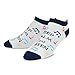 TeeHee Men's Music Cotton No Show Socks 4-Pack, Musical Notes, Socks size 10-13, US Men's shoe sizes 8-11
