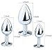 Dxhycc 3 Piece Jewelry Anal Plug, 3 Size Luxury Jewelry Design Fetish Anal Butt Plug Anal Trainer Toys Sex Toy Love Games for Experienced Users and Beginners Women Men (Light Blue)thumb 1