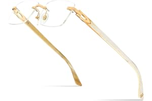 HEPIDEM 100% Really Buffalo Horn Handmade Glasses Frame Square Rimless Luxury Buffs Eyeglasses