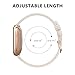 SWEES Leather Bands Compatible with Fitbit Versa 2 / Fitbit Versa Lite & SE/Fitbit Versa, Slim Thin Genuine Leather Replacement Strap for Versa Women (5.5 Inch - 7.9 Inch), Ivory