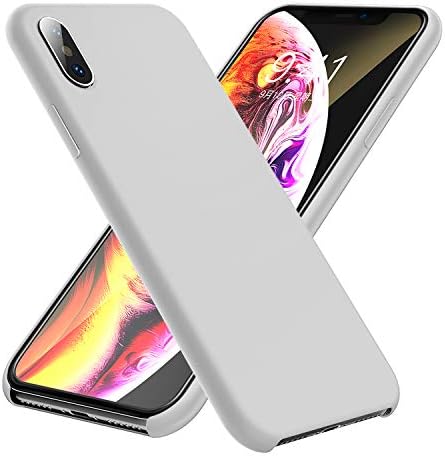 Mylido iPhone Xs Case Liquid Silicone Gel Rubber Shockproof Case Soft Microfiber Cloth Lining Cushion 5.8 inch
