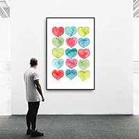 Framed Canvas Wall Art Beautiful Leaves Canvas Prints Home Artwork Decoration for Living Room,Bedroom - 16x24 inches