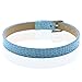 SUPVOX 20pcs 8mm Adjustable Leather Bracelet Strap Slide Wristbands Bracelets for Slide Letters Jewelry Making Charms