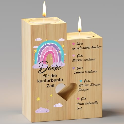 KAAYEE Farewell Gift Teacher Candle Holder, Candle Thank You Teacher Gift, Great Teacher Gift for Leaving Thank You Nursery Teacher