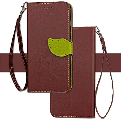 ZSTVIVA iPhone Xs Max Leather Phone Case 6.5 inch PU Flip Soft TPU Inner Cover Buckle Wallet Bracket Anti-Fall Shockproof Lychee Texture Smartphone Case