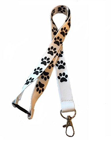 PAC Supplies Global Ltd Dog Paw Print Lanyard with Safety Breakaway