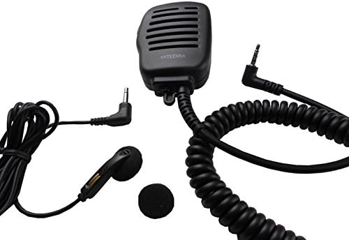 Anteenna TW-52YA Remot Speaker Mic With Metal Clip For Two Way Radio For Yaesu Vertex VX-1R VX-2R VX -5R FT-40R FT-50R FT-60R Radio 3.5mm Plug Heavy Duty 1 Pc Free For Ear Phone Only ( Only Listen )