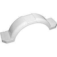 Tie Down White Plastic Trailer Fenders – High Impact Polyethylene – For 14‑15” Wheel Rims (Requires 11” Overall Tire Diameter