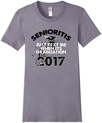 Women's Class of 2017 High School or College Graduation Gift Shirts Medium Slate