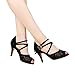 Misu Women's Lace Party Wedding Shoes Latin Salsa Tango Practice Ballroom Dance Shoes 3.3