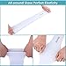 Aegen Sun Protection Cooling Arm Sleeves for Men Women, White, X-Large