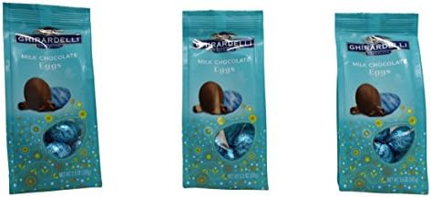 Easter Chocolate Candy - Ghirardelli Milk Chocolate Eggs, Pack of 3