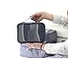6 Set Packing Cubes,Travel Luggage Organizer-3 Travel Cubes + 3 Pouches (New Grey)