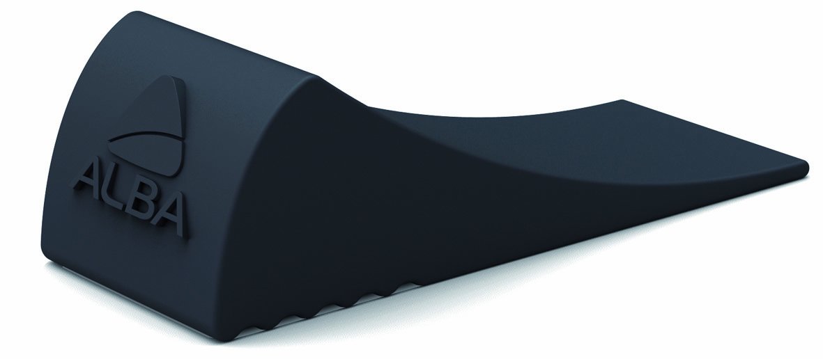 Fermaporta Alba Nero 80x30x h 20 cm Nero DOORPOP1