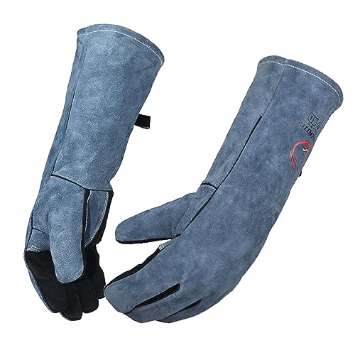 Welding Gloves for Men, 932℉ Heat/Fire Resistant Mig Welding