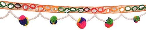 SewLab Indian Decorative Trim Multicolor Thread Fringe Lace Ribbon Dress Material Upholyestry Craft By the Yard