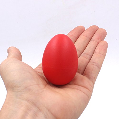 Zicome 12-Piece Plastic Egg Shakers Percussion Musical Egg Maracas Kids Toys (6 colors)
