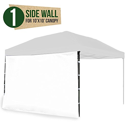 Punchau Canopy Side Wall – White Sidewall for 10×10 Feet Pop Up Canopy Tent