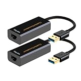 CableCreation USB 3.0 Gigabit Adapter (2-Pack), USB to RJ45 Network Adapter Supporting 10/100/1000 Mbps for Windows, Mac, macOS, Linux, Black