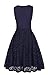 Elf Queen Women's Elegant Vintage 1950's Swing Sleeveless Evening Dress