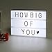 ME456 Battery Powered Cinematic Light Up Box with 90 Interchangeable Letter, Numbers and Symbols (A4 Size)