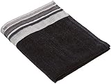 Avanti Linens Geneva Fingertip Towel, Black/Silver