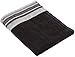 Avanti Linens Geneva Fingertip Towel, Black/Silver