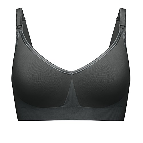 BRAVADO! DESIGNS Women's Body Silk Seamless Nursing Bra and Maternity Bra, Black, X-Small - Thumbnail 5