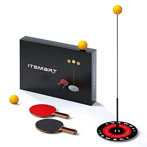 isilky Table Tennis Trainer,Paddle Tennis Training Equipment Rebound Robot, Table Tennis Rebound Trainer, Fixed Shaft Rapid Backbound Machine for Ping Pong Ball Training - Thumbnail 7