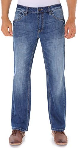 Indigo alpha Regular Fit Straight Leg Men’s Denim Jeans