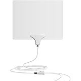 Mohu Leaf 50 TV Antenna, Indoor, Amplified, 60 Mile Range, Original Paper-thin, Reversible, Paintable, 4K-Ready HDTV, 16 Foot Detachable Cable, Premium Materials for Performance, USA Made, MH-110599
