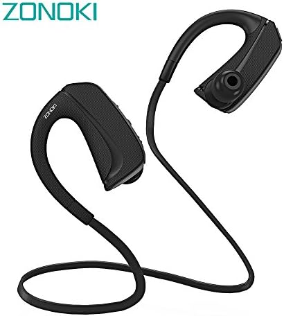 CECTDIGI Wireless Sports Bluetooth Headphones with Mic for Smart phone Sweat Proof Magnetic Design Noise Canceling（Black)