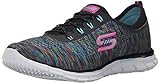 Skechers Sport Women's Glider Deep Space Fashion Sneaker, Black/Multi, 9 M US
