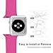 AdMaster Silicone Apple Watch Band and Replacement Sport iwatch Accessories Bands Series 3 2 1 Barbie pink 38mm S/M