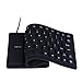HDE Wired USB Spillproof Roll Up Portable Folding Pocket Silent Typing Silicone Keyboard