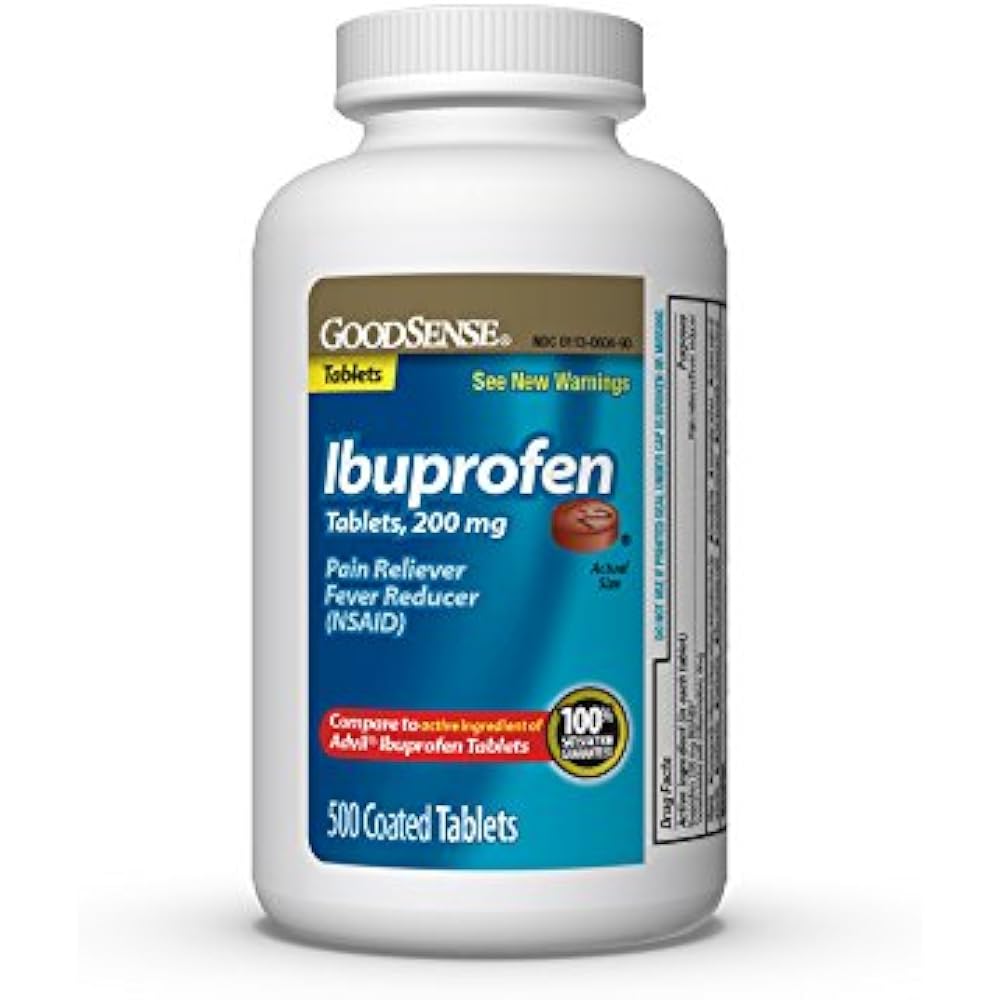 Ibuprofen GoodSense Tablets, 200 Mg, Pain Reliever And Fever Reducer
