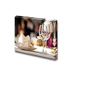 Empty Glasses Set in Restaurant