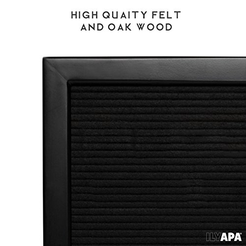 image for Ilyapa Felt Letter Board with 650 Letters, Numbers & Symbols - Black F