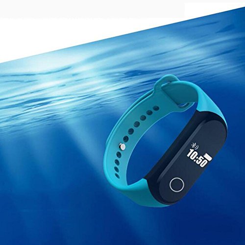 L@YC Smart Pedometer Bracelet Detection Heart Rate Information Call to Remind IP68 Waterproof Swimming Fitness Tracker, Purple